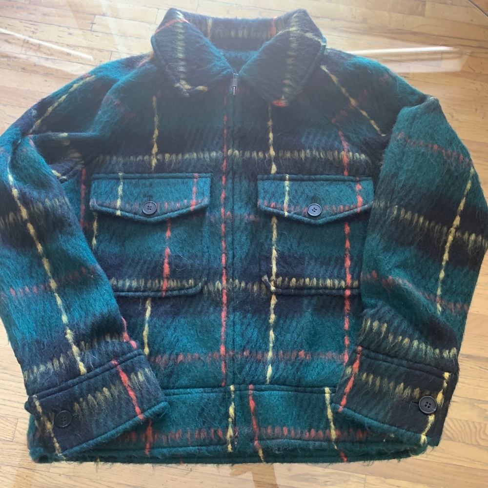 WOOL BLEND ZIP JACKET